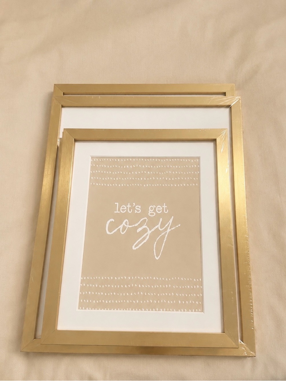Gold Framed photo Art Frames Set of 4
